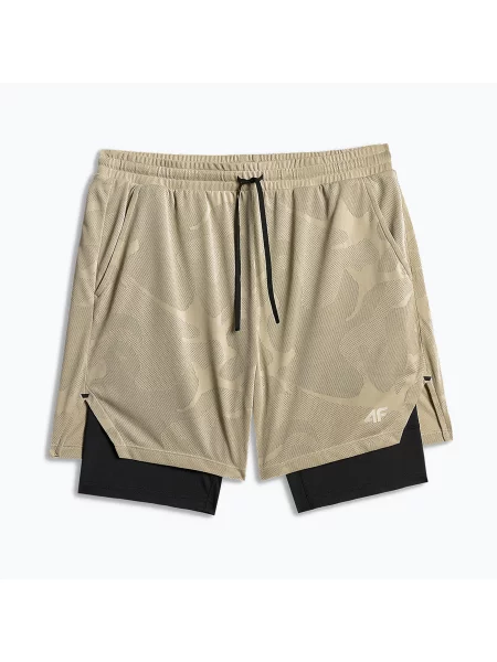 Pantaloni scurți pentru bărbați 4F Athletic FNK beige bej