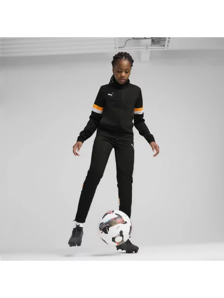 PUMA Młodzieżowy dres piłkarski individualRISE Odzież czarny