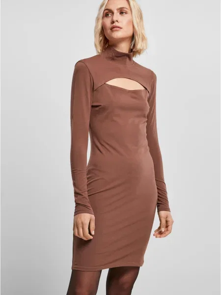 Urban Classics Rochie pueblo maro