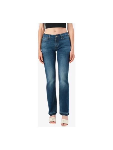 Guess jeansy NICKY high waist niebieskie