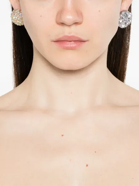 Cercei Mm6 Maison Margiela de cristal argintiu
