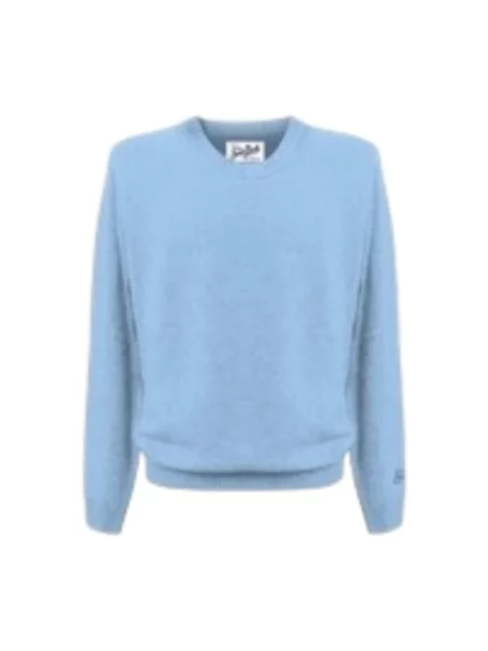 Sweter Mc2 Saint Barth wełniany niebieski