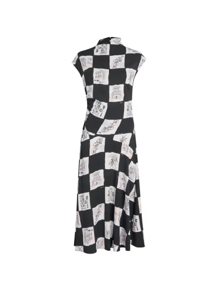 Rochie midi Karl Lagerfeld cu imagine negru