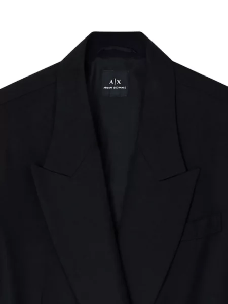 Μπλέιζερ Armani Exchange διπλόκουμπα μαύρο