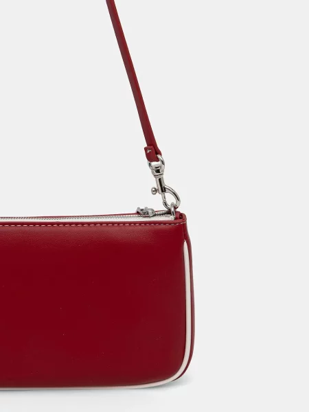 Calvin Klein női műbőr hobo táska piros
