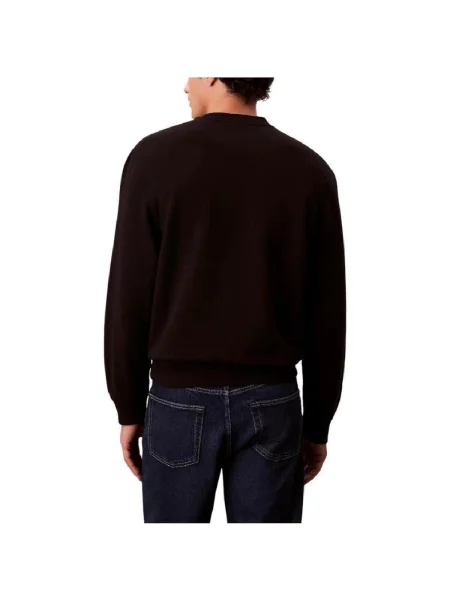 Calvin Klein Jeans Pulóver TERRY fekete