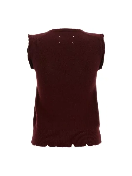 Sweter Maison Margiela wełniany czerwony
