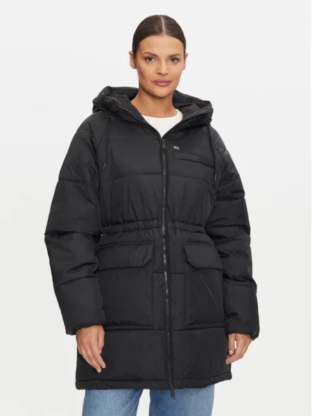 Яке Tommy Jeans зимен модел черно