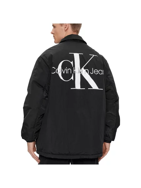 Reversibil geacă de blugi Calvin Klein Jeans negru