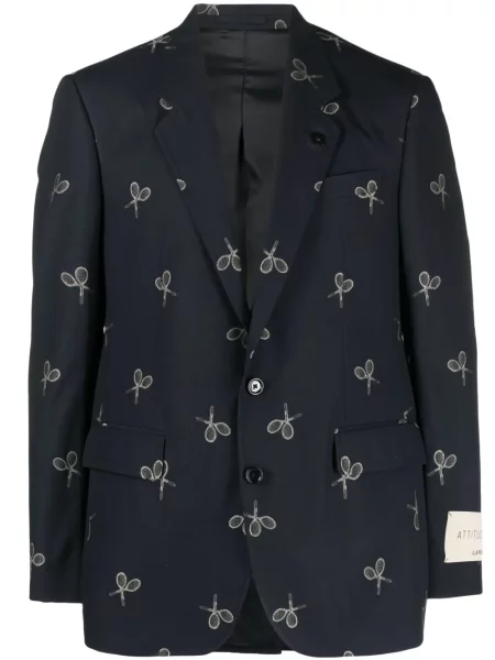 Sacou Lardini cu imagine albastru