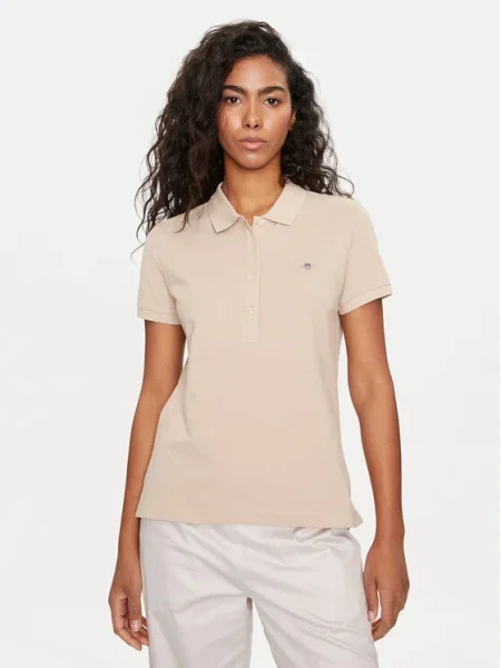 Gant Tricou polo Shield bej