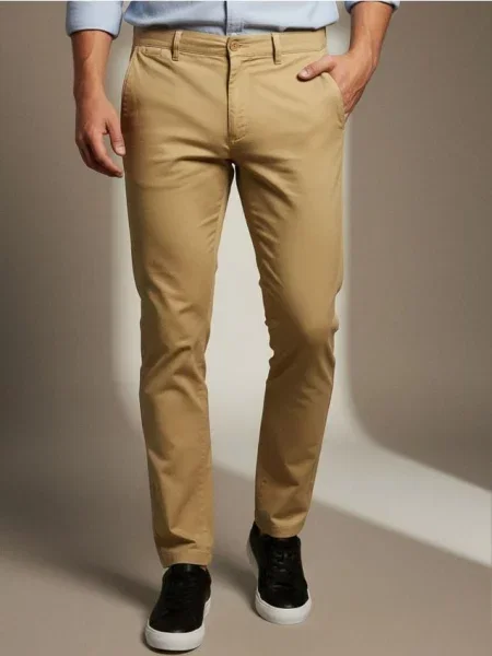 Sinsay Kalhoty chino slim béžová