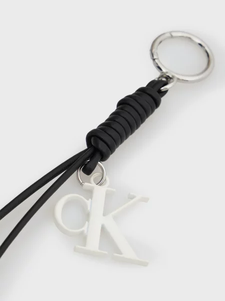 Шкіряна підвіска Calvin Klein чорна