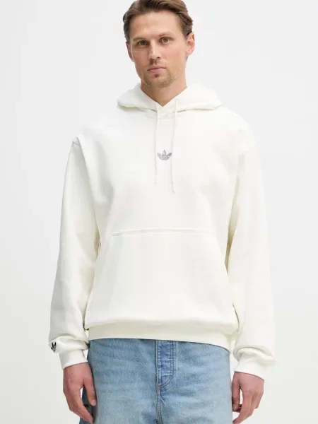 Adidas Originals bluza z kapturem beżowa