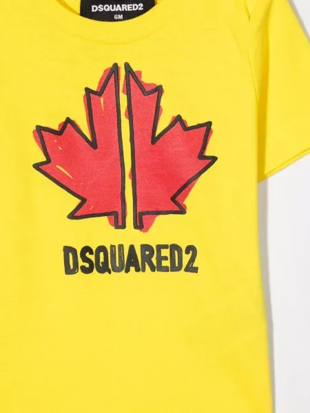 Dětské tričko Dsquared2 žluté