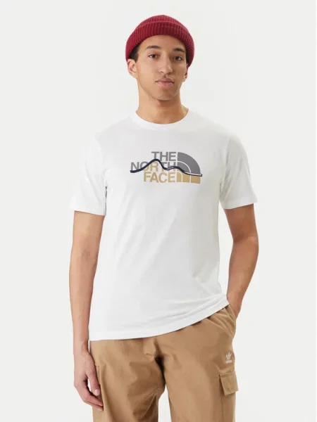 The North Face T-Shirt Mountain Line biały