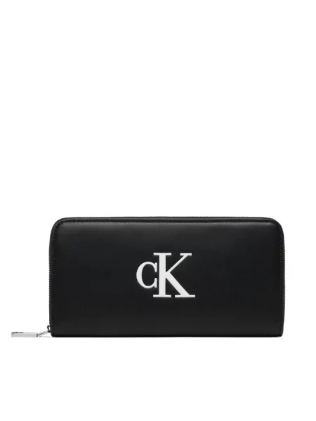 Calvin Klein portfel z imitacji skóry czarny