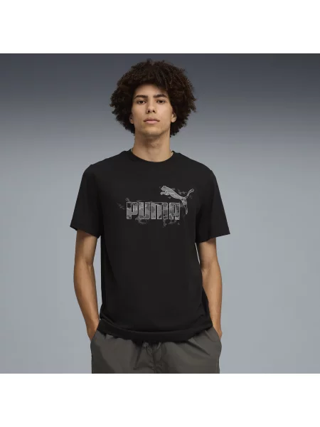 PUMA koszulka Camo Odzież S czarny
