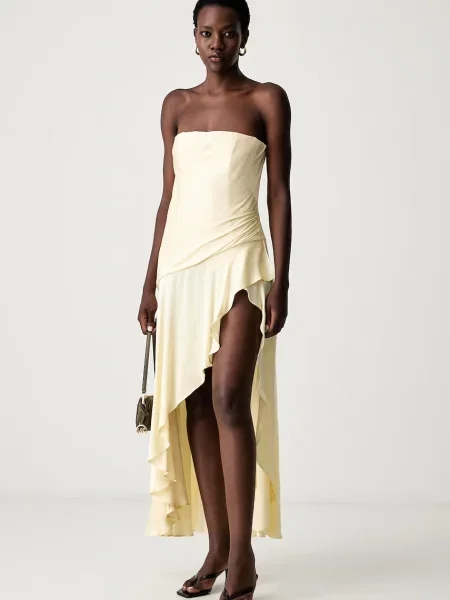 Bardot Rochie cocktail Lorenza Bej deschis galben