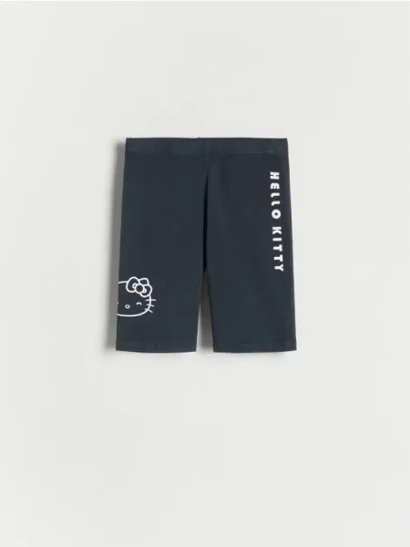 Reserved Spodenki kolarki Hello Kitty czarny