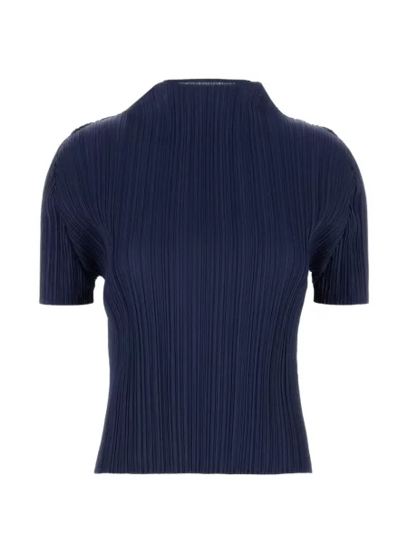 Scurt tricou Pleats Please Issey Miyake albastru