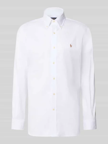 Koszula Polo Ralph Lauren biznesowa z twillu biała