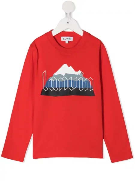 Koszulka dziecięca Lanvin Enfant czerwona
