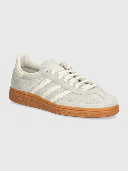 Superge iz semiša adidas Originals Handball Spezial W srebrna