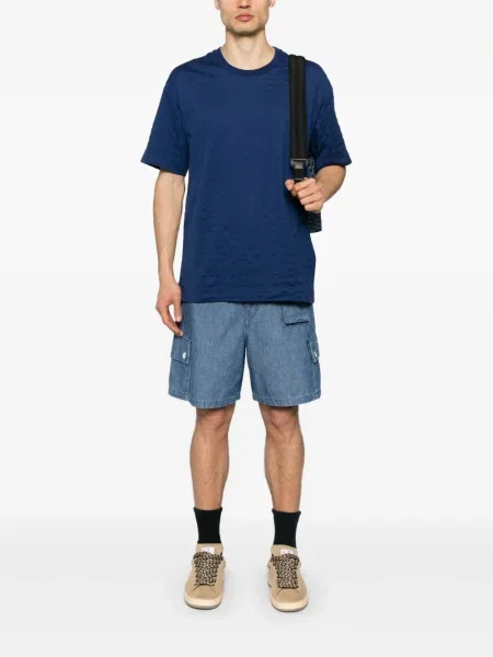 Tricou Givenchy din jacard albastru