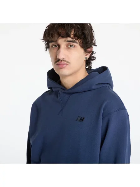 Bluza New Balance Athletics French Terry Hoodie Blue S niebieska