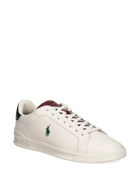 Tricou polo Polo Ralph Lauren cu autograf din piele cu glugă albastru