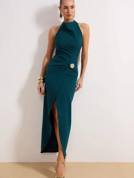 Trendyol Rochie de seară smarald verde