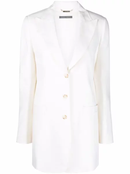 Sacou Alberta Ferretti alb