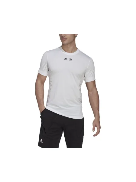 Tricou Adidas cu imagine alb