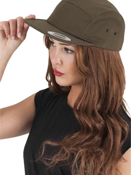 Flexfit Kepurė CLASSIC JOCKEY pilka / alyvuogių juoda