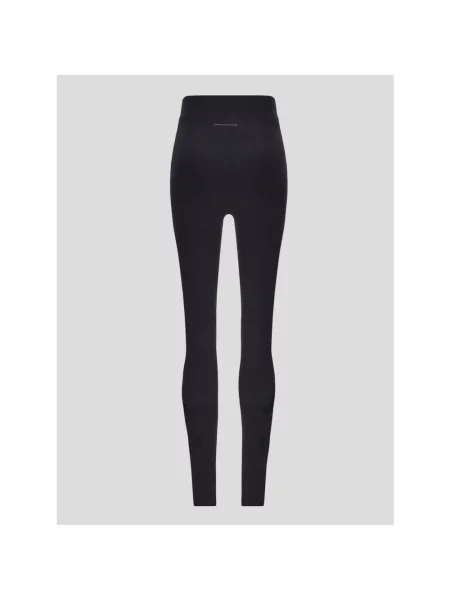 Spodnie Mm6 Maison Margiela z logo czarne