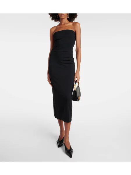 Rochie midi Staud până la genunchi de costum negru