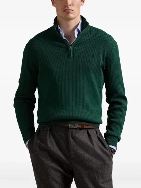 Μικρός κασκέτο Polo Ralph Lauren με χαμηλή μέση υφαίνω διαγωνίως πράσινο