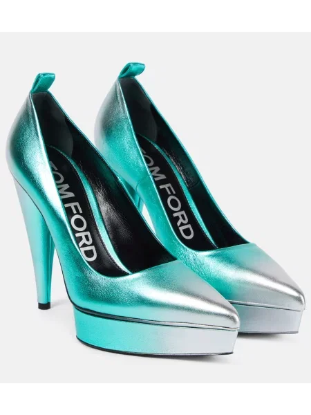 Pantofi cu toc Tom Ford din piele cu platformă