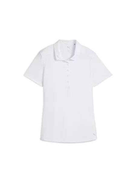PUMA koszulka polo z krÃ³tkim rÄ™kawem Pure OdzieÅ¼ BiaÅ‚y S biała