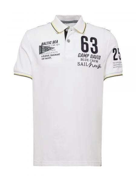 CAMP DAVID Majica marine / rumena / bela