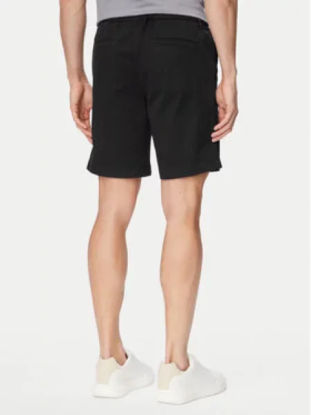 Šortky z materiálu Jack & Jones černé