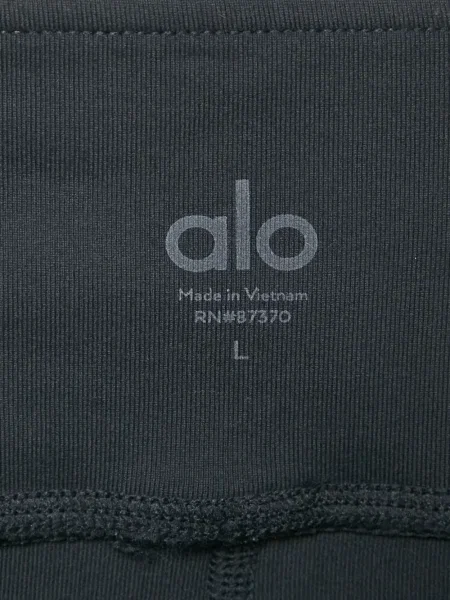 Leggings Alo Yoga din jerseu negru