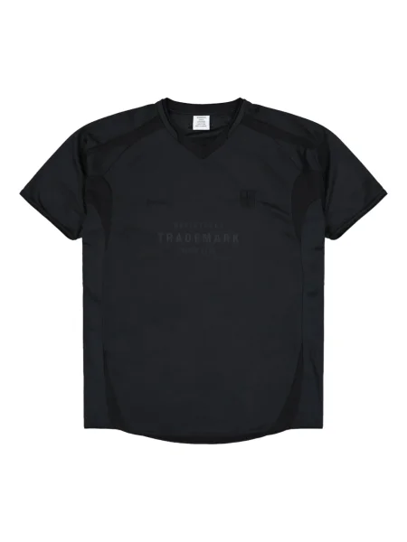 Cămașă Vetements cu decolteu în V din jerseu negru