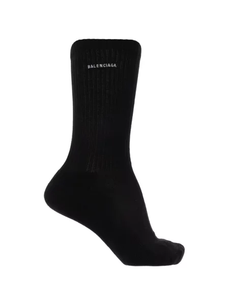 Чорапи Balenciaga с автограф бяло