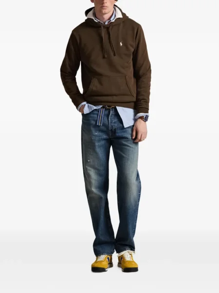 Șapcă Polo Ralph Lauren cu broderie din țesătură twill în carouri albastru