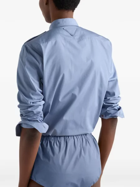 Cămașă Prada din poplin albastru