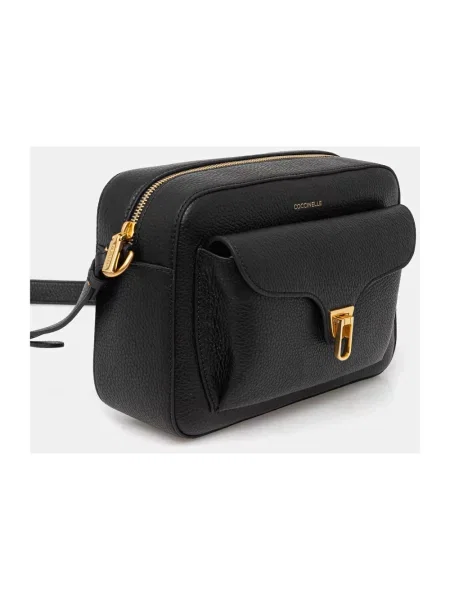 Torebka crossbody Coccinelle skórzana czarna