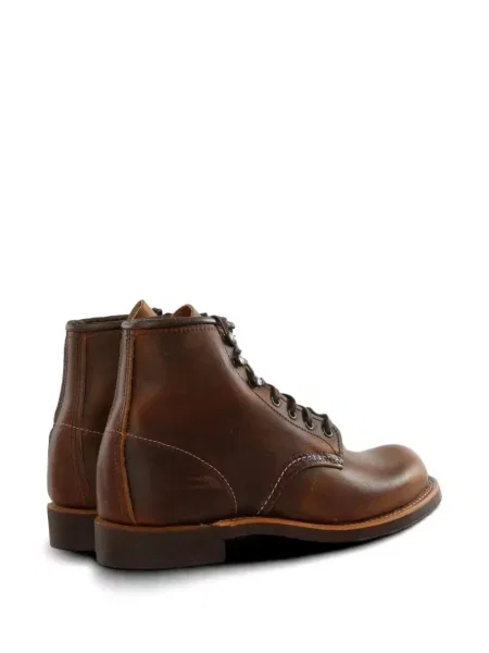 Кожени боти Red Wing Shoes с връзки червено