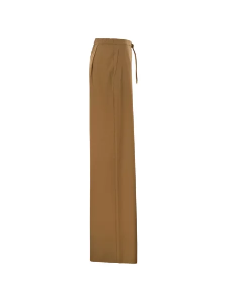 Pantaloni Max Mara cu cordon maro